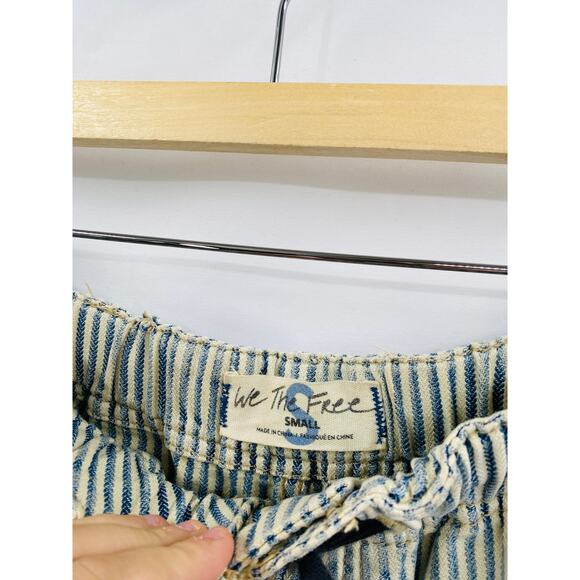 Free People pin striped paint splatter clover wide leg pants - Picture 4 of 9